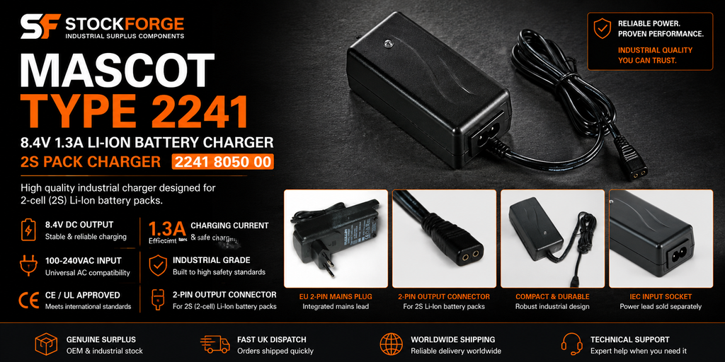 Mascot Type 2241 8.4V 1.3A Li-Ion Battery Charger 2S Pack Charger 2241 8050 00
