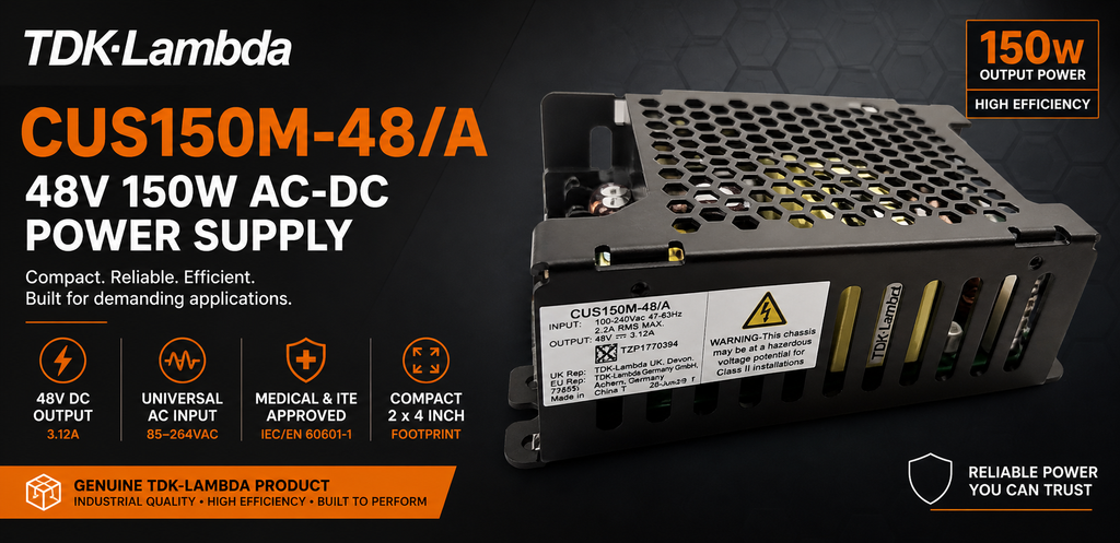 TDK-Lambda CUS150M-48/A 48V 150W AC-DC Power Supply Medical ITE Converter