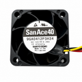 Sanyo Denki San Ace 40 9GA0412P3H34 40mm 12V PWM Cooling Fan High Speed Server Grade